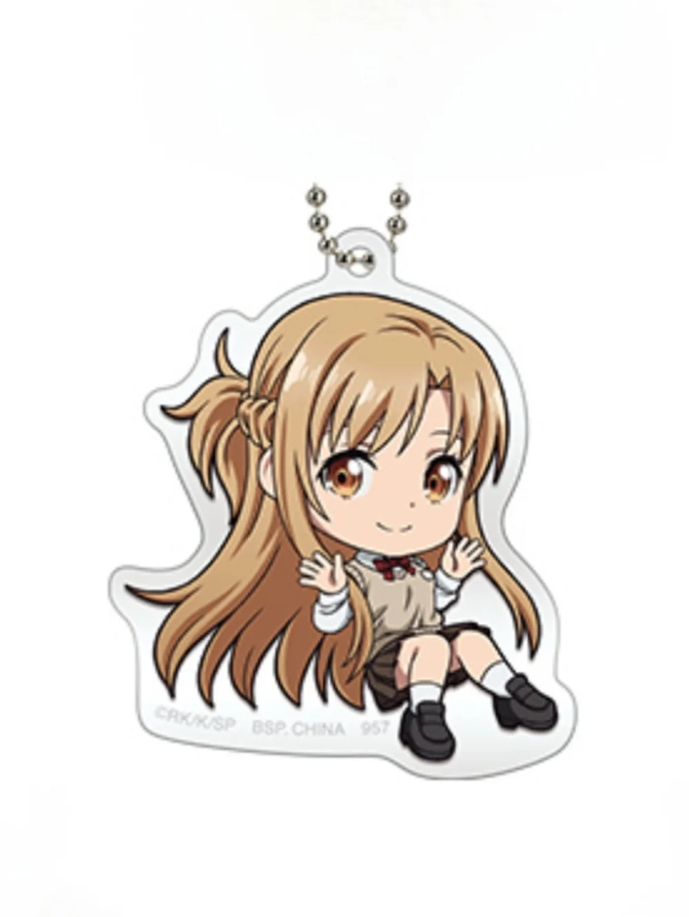 Sword Art Online Asuna Waving Acrylic Charm Keychain